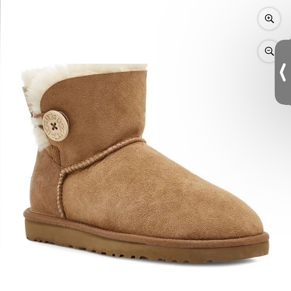 UGG Womens Bailey Button II Boot Chestnut - Picture 1 of 13